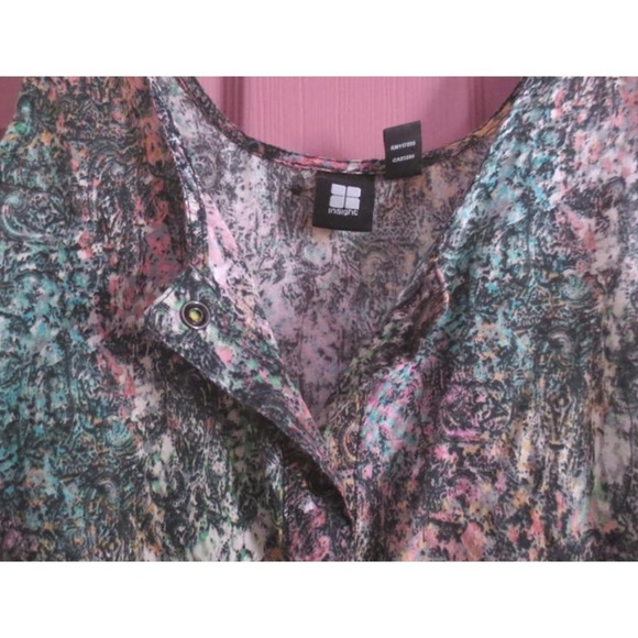 Pretty Insight Patterned Tank Top With Pockets - Picture 5 of 7